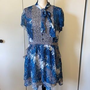 Dianne Von Furstenberg Marisa Silk Tie-Neck Dress